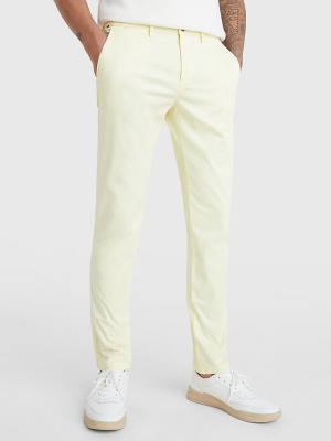 Tommy Hilfiger 1985 Essential Bleecker Slim Fit Chinos Broek Heren Geel | TH128LJD