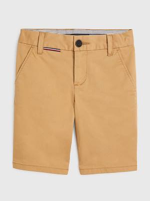 Tommy Hilfiger 1985 Essential Chino Shorts Broek Jongens Khaki | TH230MOX