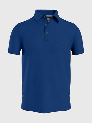 Tommy Hilfiger 1985 Essential Slim Fit Poloshirt Heren Blauw | TH862IVM