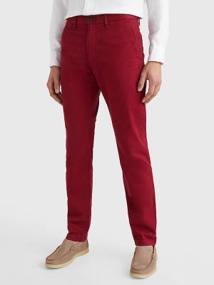 Tommy Hilfiger 1985 Essential Straight Chinos Broek Heren Rood | TH587GUI