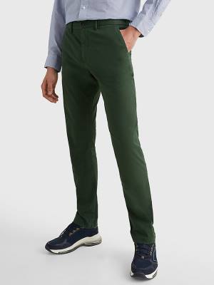 Tommy Hilfiger 1985 Essential Straight Chinos Broek Heren Groen | TH968DKA