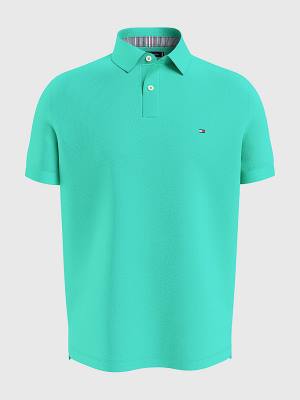 Tommy Hilfiger 1985 Essential TH Flex Poloshirt Heren Groen | TH251GPJ