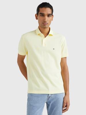 Tommy Hilfiger 1985 Essential TH Flex Poloshirt Heren Geel | TH357CYT