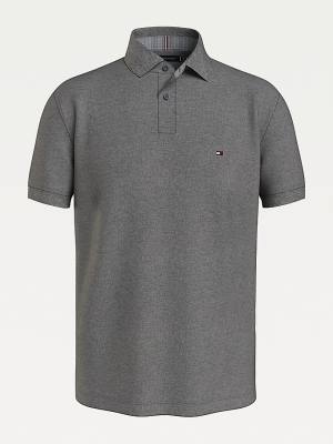 Tommy Hilfiger 1985 Essential TH Flex Poloshirt Heren Grijs | TH360XOC