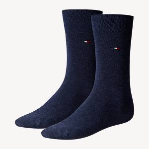 Tommy Hilfiger 2-Pack Klassieke Sokken Heren Blauw | TH034CJE