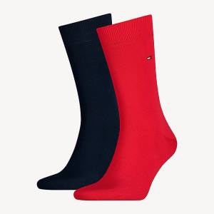 Tommy Hilfiger 2-Pack Klassieke Sokken Heren Rood | TH709KLA