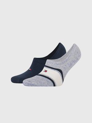 Tommy Hilfiger 2-Pack Multicolour Footie Sokken Heren Blauw | TH167XVA