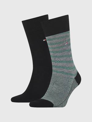 Tommy Hilfiger 2-Pack Space Dye Yarn Sokken Heren Groen | TH389IHJ