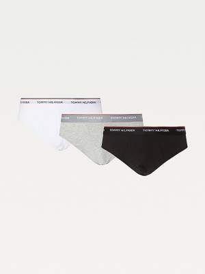 Tommy Hilfiger 3-Pack Katoenen Briefs Ondergoed Heren Grijs | TH286LOC