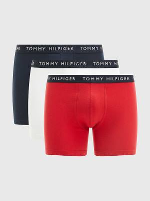 Tommy Hilfiger 3-Pack Logo Waistband Boxer Briefs Ondergoed Heren Bruin | TH381WIT