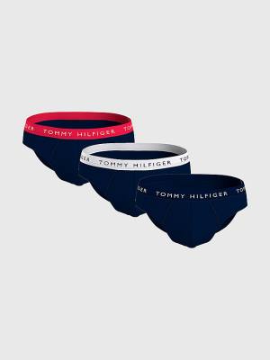 Tommy Hilfiger 3-Pack Logo Waistband Briefs Ondergoed Heren Bruin | TH471CUA