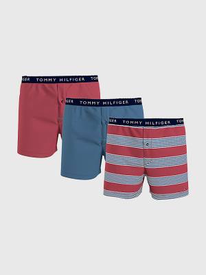 Tommy Hilfiger 3-Pack Logo Waistband Button Fly Boxers Ondergoed Heren Goud | TH426NJS