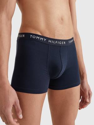 Tommy Hilfiger 3-Pack Logo Waistband Trunks Ondergoed Heren Wit | TH237TXV