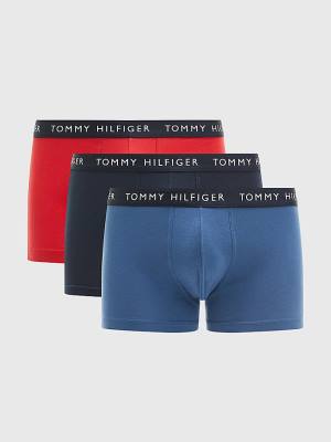 Tommy Hilfiger 3-Pack Logo Waistband Trunks Ondergoed Heren Paars | TH251HVC