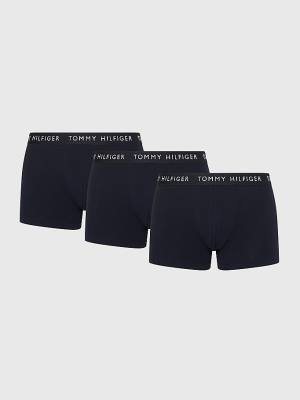 Tommy Hilfiger 3-Pack Logo Waistband Trunks Ondergoed Heren Zwart | TH259DMJ