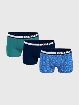 Tommy Hilfiger 3-Pack Logo Waistband Trunks Ondergoed Heren Bruin | TH349KIF