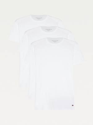 Tommy Hilfiger 3-Pack Premium Essential Crew Neck Pyjamas Heren Wit | TH879PFQ