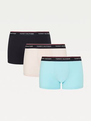 Tommy Hilfiger 3-Pack Premium Logo Waistband Trunks Ondergoed Heren Paars | TH832HNL