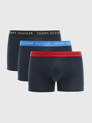 Tommy Hilfiger 3-Pack Repeat Logo Trunks Ondergoed Heren Zwart | TH134TIR