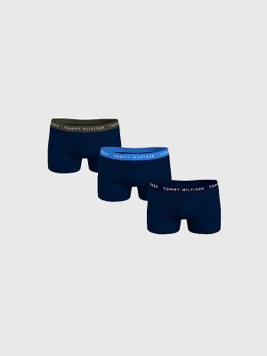 Tommy Hilfiger 3-Pack Repeat Logo Trunks Ondergoed Heren Paars | TH140LTA