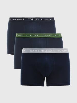 Tommy Hilfiger 3-Pack Repeat Logo Trunks Ondergoed Heren Oranje | TH591LAY