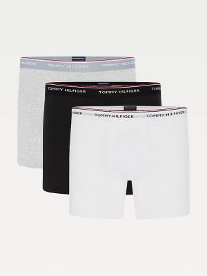 Tommy Hilfiger 3-Pack Stretch Katoenen Boxer Shorts Ondergoed Heren Grijs | TH310CVK