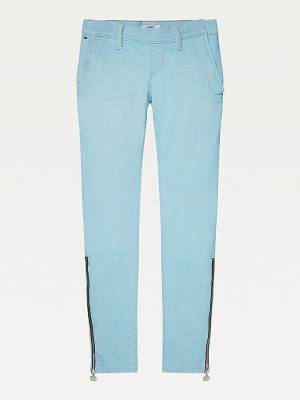 Tommy Hilfiger Adaptive Denim-Stijl Leggings Broek Dames Blauw | TH905FAE