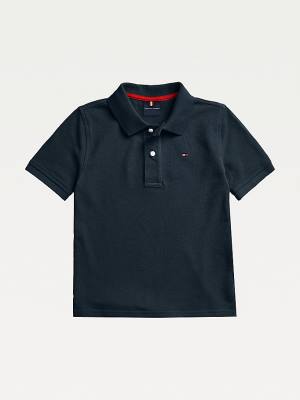 Tommy Hilfiger Adaptive Kort Sleeve Polo T-shirts Jongens Blauw | TH274XNF