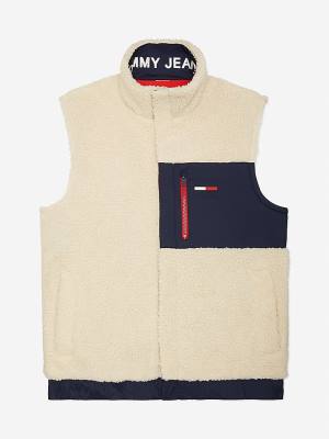 Tommy Hilfiger Adaptive Recycled Reversible Vest Jassen Heren Wit | TH604HAC