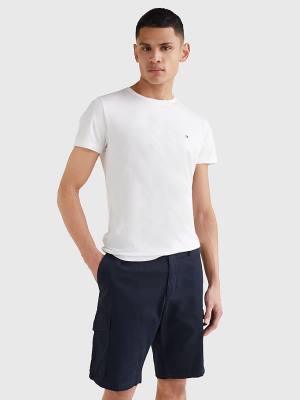 Tommy Hilfiger Back Logo T-shirts Heren Wit | TH839CJO