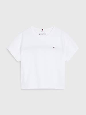 Tommy Hilfiger Back Logo T-shirts Meisjes Wit | TH968HUB