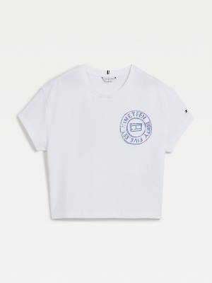 Tommy Hilfiger Back Print Recycled T-shirts Meisjes Wit | TH261BDJ