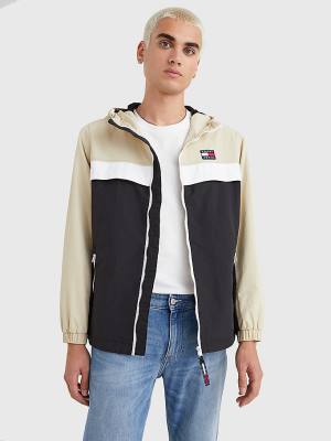 Tommy Hilfiger Badge Chicago Windbreaker Jassen Heren Zwart | TH568KTM