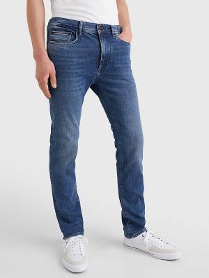 Tommy Hilfiger Bleecker Slim Faded Jeans Heren Denim | TH934CHA