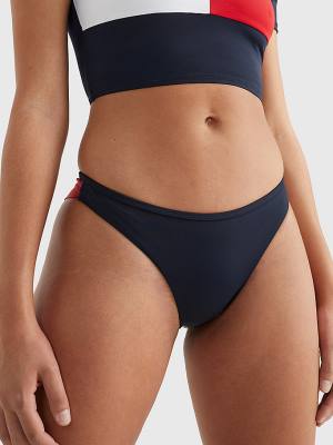 Tommy Hilfiger Brazilian Bikini Bottoms Zwemkleding Dames Blauw | TH896BUX