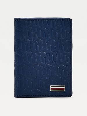 Tommy Hilfiger Business Monogram Bifold Card Holder Portefeuille Heren Blauw | TH407PDN