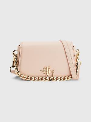 Tommy Hilfiger Chain Mini Crossover Tassen Dames Roze | TH704OTG