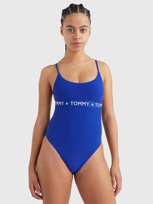 Tommy Hilfiger Cheeky Fitsuit Zwemkleding Dames Blauw | TH263PEB
