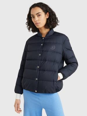 Tommy Hilfiger Chic Down-Filled Jassen Dames Blauw | TH602JHU