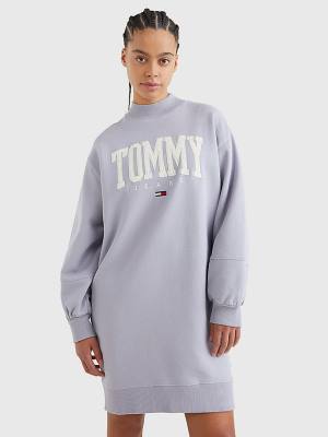 Tommy Hilfiger College Sweatshirt Jurken Dames Paars | TH620YVH