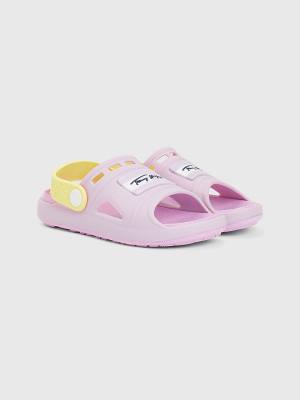 Tommy Hilfiger Comfy Signature Logo Sandalen Meisjes Paars | TH052IZE