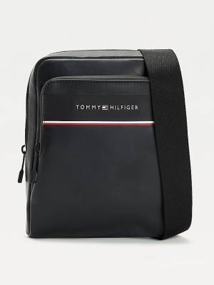 Tommy Hilfiger Commuter Small Reporter Tassen Heren Zwart | TH592YMD