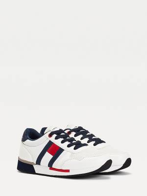 Tommy Hilfiger Contrast Detail Low-Top Sneakers Jongens Wit | TH324QZG