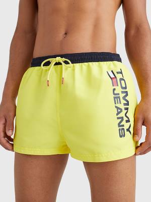 Tommy Hilfiger Contrast Pocket Kort Length Shorts Zwemkleding Heren Geel | TH769ACM