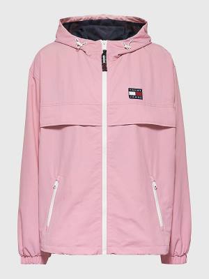 Tommy Hilfiger Curve Chicago Windbreaker Jassen Dames Roze | TH135FDS