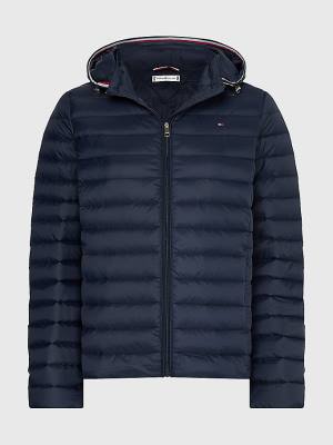 Tommy Hilfiger Curve Essential Removable Hood Down Jassen Dames Blauw | TH143FOK