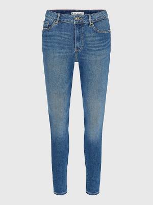 Tommy Hilfiger Curve Harlem High Rise Super Skinny TH Flex Jeans Dames Denim | TH605JEK