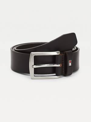 Tommy Hilfiger Denton Leren Riemen Heren Bruin | TH907EJR