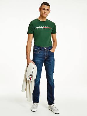 Tommy Hilfiger Denton Straight Faded Jeans Heren Denim | TH518YWR