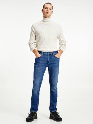 Tommy Hilfiger Denton Straight Faded Jeans Heren Denim | TH963UMS